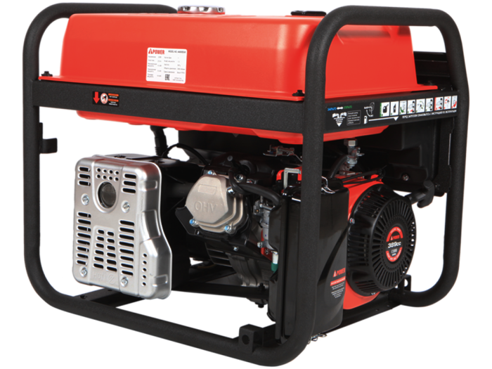 Генератор бензиновий, 1 фаза (230В), 3,5кВт, A-IPOWER (А6000СЕ)